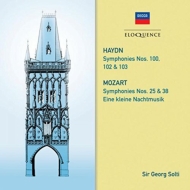 Haydn Symphonies Nos.100, 102, 103, Mozart Symphonies Nos.25, 38, Serenade No.13 : Georg Solti / London PO, London SO, Israel PO (1949-1958)(2CD)