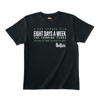 Eight Days A Week Logo Black Tee M