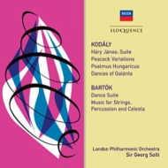バルトーク:弦楽器、打楽器とチェレスタのための音楽、コダーイ:組曲『ハーリ・ヤーノシュ』、他　ゲオルグ・ショルティ&ロンドン・フィル(2CD)