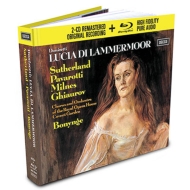 Lucia di Lammermoor : Bonynge / Royal Opera House, Sutherland, Pavarotti, Milnes, etc (1971 Stereo)(2CD)(+blu-ray Audio)