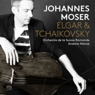 Elgar Cello Concerto, Tchaikovsky Rococo Variations, etc : Johannes Moser(Vc)Andrew Manze / Orchestre de la Suisse Romand (Hybrid)