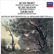 塼٥ȡ1797-1828/Arpeggione Sonata Rostropovich(Vc) Britten(P) +schumann Debussy