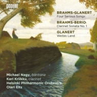 ブラームス（1833-1897）/(Berio)clarinet Sonata 1 ： Kriikku(Cl) Elts / Helsinki Po +4 Ernste Gesange： M. na