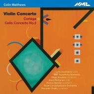 マシューズ (1946-)/Violin Concerto Cello Concerto 2 Etc： Josefowicz(Vn) Karttunen(Vc) Knussen / R. gamb