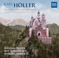 إ顼(1907-1987)/Music For Violin Cello  Organ Harbach(Organ) Preucil(Vn) Christensen(Vc)