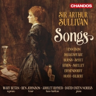 サリヴァン、アーサー（1842-1900）/Songs： M. bevan(S) B. johnson(T) A. riches(B-br) D. o.norris(P)