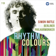 Simon Rattle / Berlin Philharmonic : Rhythm & Colours -Berlioz, Mahler, Debussy, Stravinsky, Holst, Mussorgsky, Orff (7CD)
