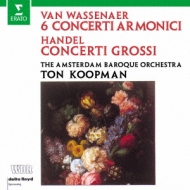 ヘンデル（1685-1759）/Concerti Grossi Op 6 (Slct)： Koopman / Amsterdam Baroque O +wassenaer(Pergolesi)