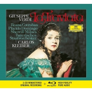 La Traviata : Carlos Kleiber / Bavarian State Orchestra, Cotrubas, Domingo, Milnes, etc (1976-77 Stereo)(2CD)(+blu-ray Audio)