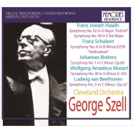 George Szell / Cleveland Orchestra : Symphony Live Recordings -Haydn 92, 99, Schubert 8, Brahms 1, Mozart 40, Beethoven 5 (1966)(3CD)