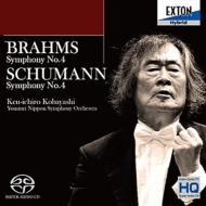 Brahms Symphony No.4, Schumann Symphony No.4 : Ken-ichiro Kobayashi / Yomiuri Nippon Symphony Orchestra (Hybrid)