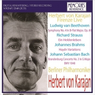 Orchestral Concert/Karajan / Bpo Firenze Live Beethoven Sym 4 R. strauss Ein Heldenleben Brahm