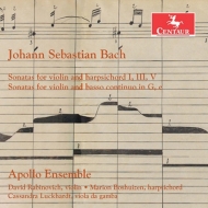 Хåϡ1685-1750/Violin Sonata 1 3 5 Etc Apollo Ensemble D. rabinovich(Vn) Boshuizen(Cemb) Luckhar