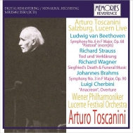 Orchestral Concert/Toscanini / Vpo Lucerne Festival O Beethoven Sym 6 Brahms Sym 3 R. strauss
