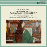 モーツァルト（1756-1791）/Piano Concerto 20 26 ： Annerose Schmidt(P) Masur / Dresden Po