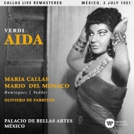 Aida : de Fabritiis / Bellas Artespalacio Orchestra, Callas, del Monaco, Dominguez, etc (1951 Monaural)(2CD)