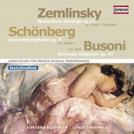 シェーンベルク（1874-1951）/(Webern)chamber Symphony 1 ： Linos Ensemble +busoni： Berceuse Elegiaque Zemlin