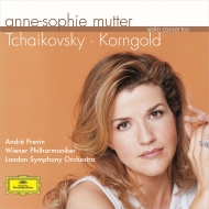 "Tchaikovsky: Violin Concerto, Korngold: Violin Concerto Anne-Sophie Mutter, Andr? Previn & Vienna Philharmonic Orchestra, London Symphony Orchestra"
