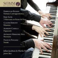 Duo-piano Classical/Julian Jacobson  Mariko Brown Piano Duo-busoni Satie Debussy Casella Hersc