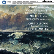 Mezzo-soprano  Alto Collection/Wagner Wesendonk Lieder Brahms Alto Rhapsody Mahler Beethoven