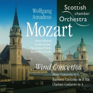 ⡼ĥȡ1756-1791/Clarinet Flute Bassoon Concerto Janiczek / Scottish Co Etc