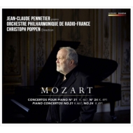 モーツァルト（1756-1791）/Piano Concerto 21 24 ： Pennetier(P) Poppen / French Radio Po