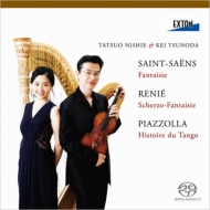 Saint-Saens, Renie, Piazzolla, etc -Music for Violin & Harp : Tatsuo Nishie(Vn)Kei Tsunoda(Hp)(Hybrid)
