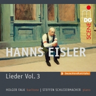 アイスラー、ハンス（1898-1962）/Lieder Vol.3-songs In American Exile： H. falk(Br) Schleiermacher(P)