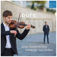 ヴァイオリン作品集/Pure-works For Violin ＆ Harpsichord J. s.bach Corelli Westhoff ＆ Montanari： Zschenderlein