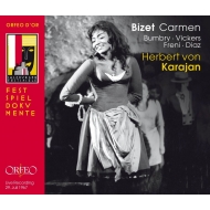 Carmen : Herbert von Karajan / Vienna Philharmonic, Bumbry, Vickers, Freni, Diaz, etc (Salzburg 1967 Monaural)(3CD)