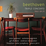 ベートーヴェン（1770-1827）/Triple Concerto： Shaham(Vn) Gastinel(Vc) Angelich(P) P. jarvi / Frankfurt Rso +cla