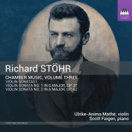 シュテール、リヒャルト（1874-1967）/Chamber Music Vol.3-violin Sonata 1 2 ： U-a. mathe(Vn) Faigen(P)