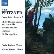 �ץե��åĥʡ���1869-1949��/Complete Lieder Vol.2�� Balzer(T) Klaus Simon(P)