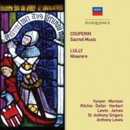 ץ󡢥ե󥽥1668-1733/Sacred Works A. lewis / Vyvyan Morison +lully Miserere St Anthony Singers