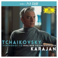 㥤ե1840-1893/Comp. symphonies Karajan / Bpo +slavonic March Capriccio Italien (+blu-ray Audi