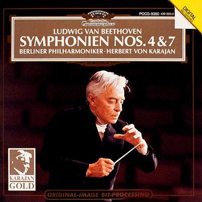 Gold Cd)sym.4, 7: Karajan / Bpo : ベートーヴェン（1770-1827