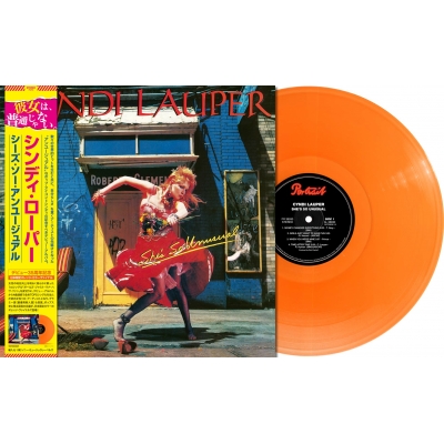 新しいブランド シンディローパー35周年 日本限定オレンジLP 洋楽 