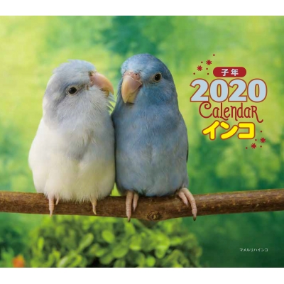 2020年 ミニ判カレンダー インコ