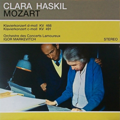 C・ハスキル&マルケヴィッチ モーツァルト ピアノ協奏曲20、24番 PHILIPS輸入盤(西ドイツプレス 日本語解説付き)