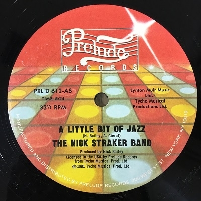 【中古:盤質B】 Little Bit Of Jazz : Nick Straker Band | HMV&BOOKS Online ...