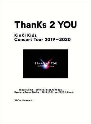 Kinki Kids Concert Tour 19 Thanks 2 You 初回盤 Kinki Kids Hmv Books Online Jebn 292 4