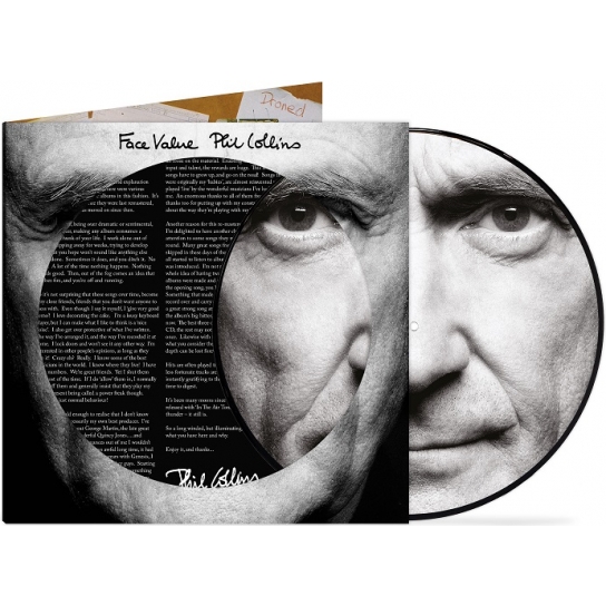 Face Value 40 Year Anniversary ピクチャーディスク仕様 アナログレコード Phil Collins Hmv Books Online 0349 7844