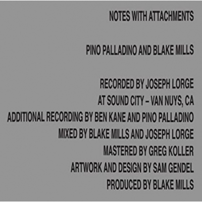新品!Pino Palladino Notes with Attachments Notes With Attachments : Pino Palladino / Blake Mills