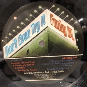 Nujabes未開封レコードDon’t Even Try It Funky DL 中古:盤質B】 Don't Even Try It : FUNKY DL | HMV&BOOKS online