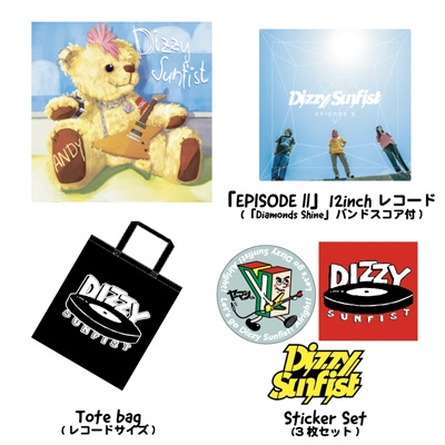 Dizzy Sunfist ANDY CD+LP+バッグ+ステッカー 限定盤新品