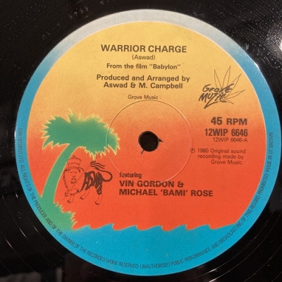 【中古:盤質B】 Warrior Charge : Aswad | HMV&BOOKS Online - 12WIP6646