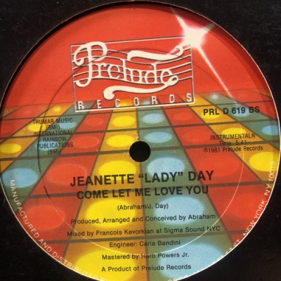 【中古:盤質B】 Come Let Me Love You : Jeanette Lady Day | HMV&BOOKS online ...