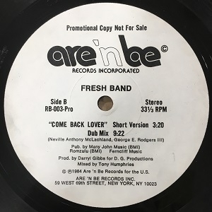 【中古:盤質B】 Come Back Lover Remix : Fresh Band | HMV&BOOKS Online - RB003PRO