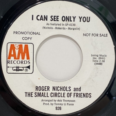 中古:盤質B】 I Can See Only You : Roger Nichols & The Small Circle