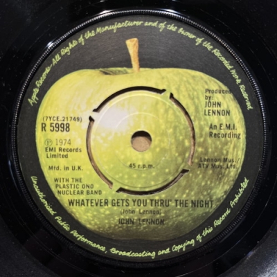 【中古:盤質B】 Whatever Gets You Thru' The Night / Beef Jerky : John Lennon ...